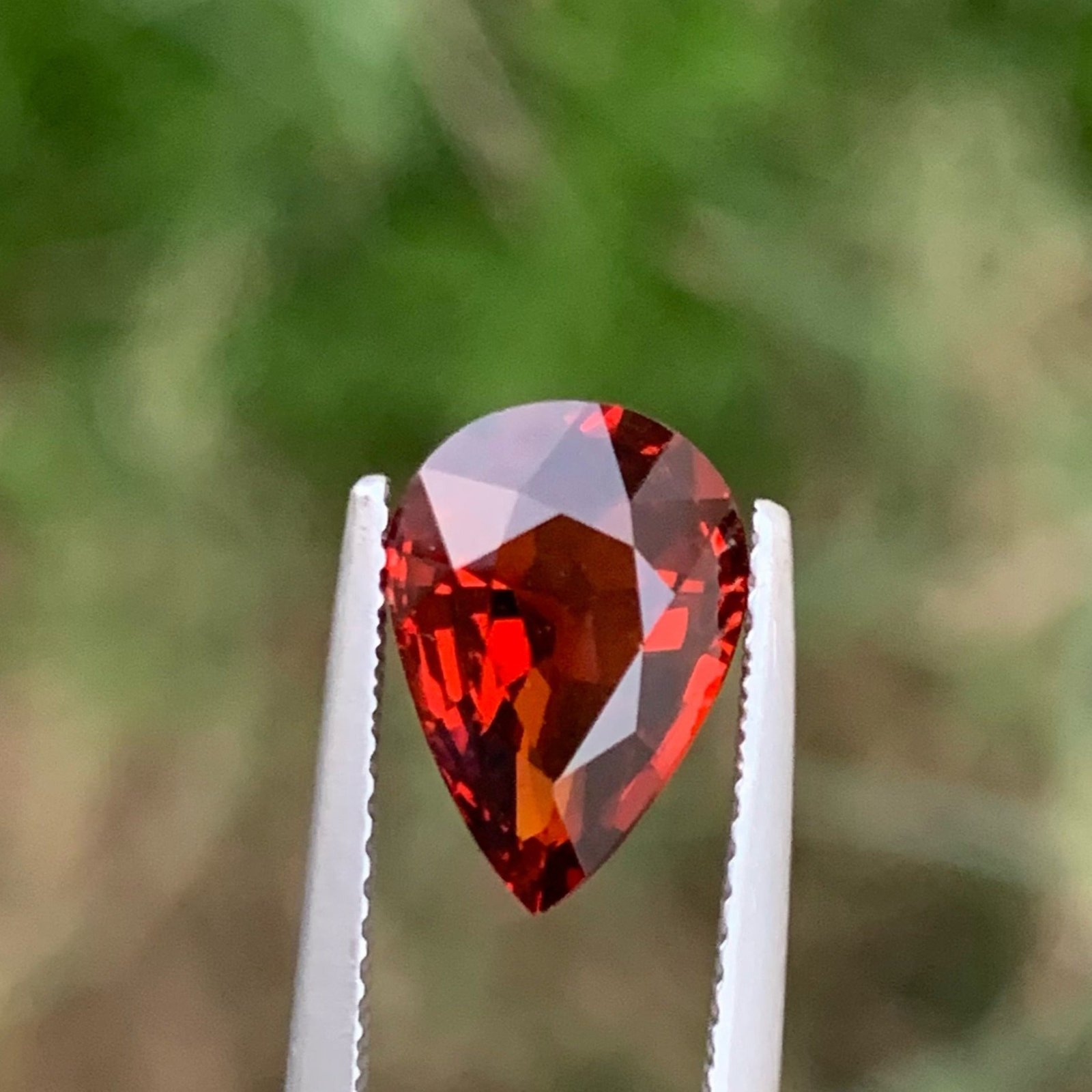 MantraMani 3.10 Carat Garnet Pear Cut Natural Loose Gemstone