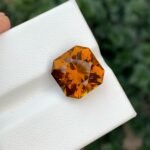 MantraMani Citrine Loose Gemstone – Authentic, Lab Certified | India - Angle 8