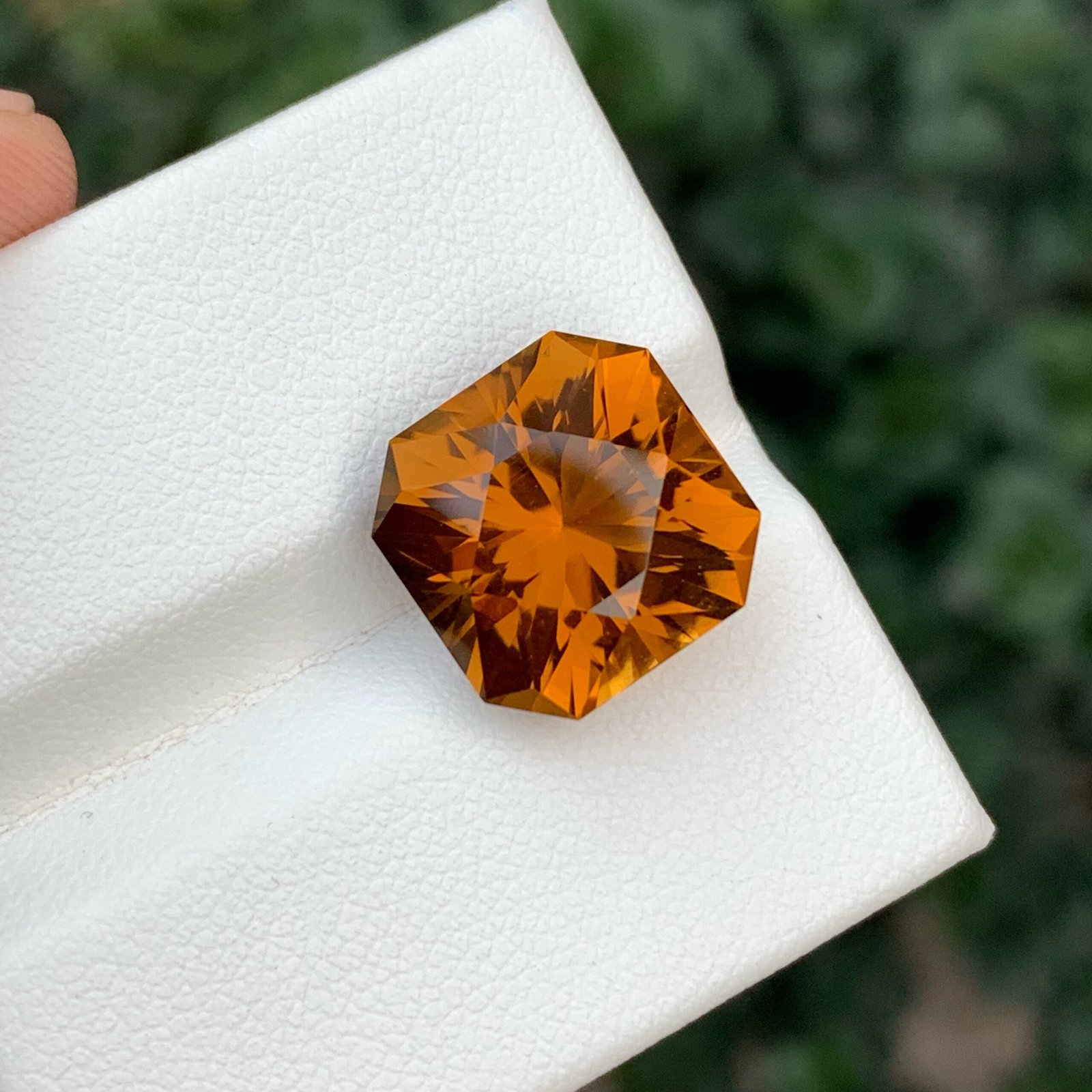 MantraMani Citrine Loose Gemstone – Authentic, Lab Certified | India - Angle 8