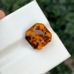 MantraMani Citrine Loose Gemstone – Authentic, Lab Certified | India - Angle 9