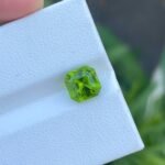MantraMani Peridot Loose Gemstone – Authentic, Lab Certified | India - Angle 3