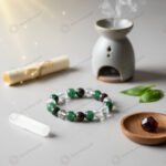 MantraMani VitaCore  Health Support Bracelet for Cholesterol & Blood Pressure Control - Energized Vedic Gemstone Jewelry...