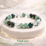 MantraMani VitaCore  Health Support Bracelet for Cholesterol & Blood Pressure Control - Energized Vedic Gemstone Jewelry...