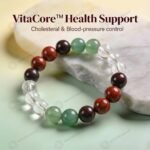 MantraMani VitaCore  Health Support Bracelet for Cholesterol & Blood Pressure Control - Energized Vedic Gemstone Jewelry...