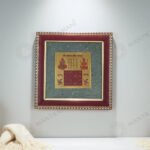 MantraMani Shree Vyapar Vridhi Yantra on Raw Pyrite Frame - Energized Vedic Gemstone Jewelry - MantraMani