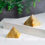 MantraMani Yellow Aventurine Pyramid - Energized Vedic Gemstone Jewelry - MantraMani