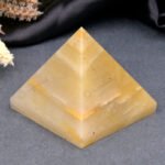 MantraMani Yellow Aventurine Pyramid - Energized Vedic Gemstone Jewelry - MantraMani