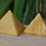 MantraMani Yellow Aventurine Pyramid - Energized Vedic Gemstone Jewelry - MantraMani