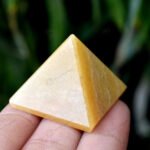 MantraMani Yellow Aventurine Pyramid - Energized Vedic Gemstone Jewelry - MantraMani