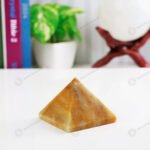 MantraMani Yellow Aventurine Pyramid - Energized Vedic Gemstone Jewelry - MantraMani