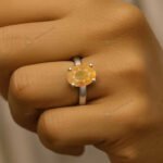 MantraMani Yellow Sapphire Ring (Pukhraj): Strengthens Marriage and Relationships - Energized Vedic Gemstone Jewelry - M...