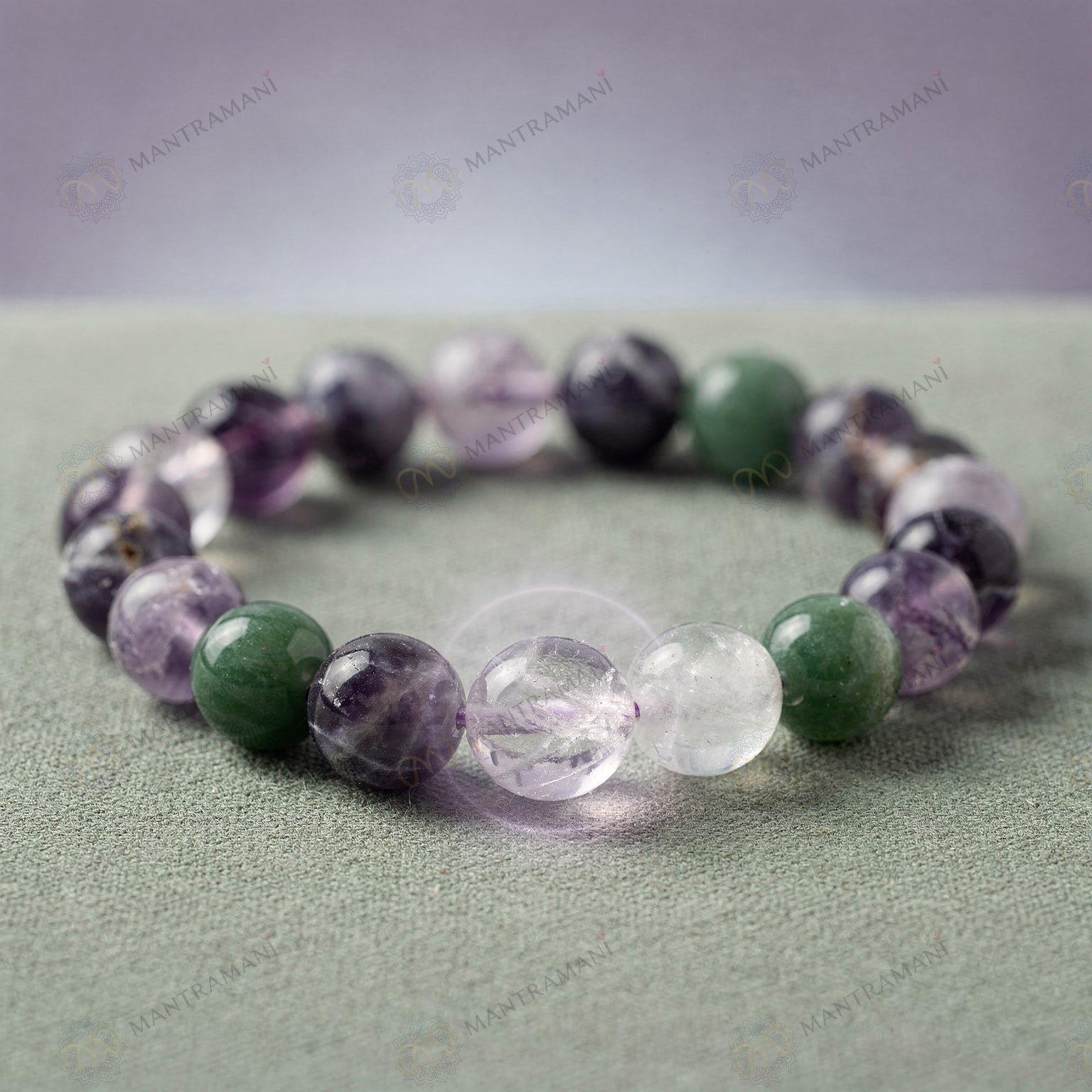 MantraMani ZenGuard  Stress Control Bracelet for Anger Balance & Emotional Regulation - Energized Vedic Gemstone Jewelry...