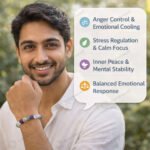 MantraMani ZenGuard  Stress Control Bracelet for Anger Balance & Emotional Regulation - Energized Vedic Gemstone Jewelry...