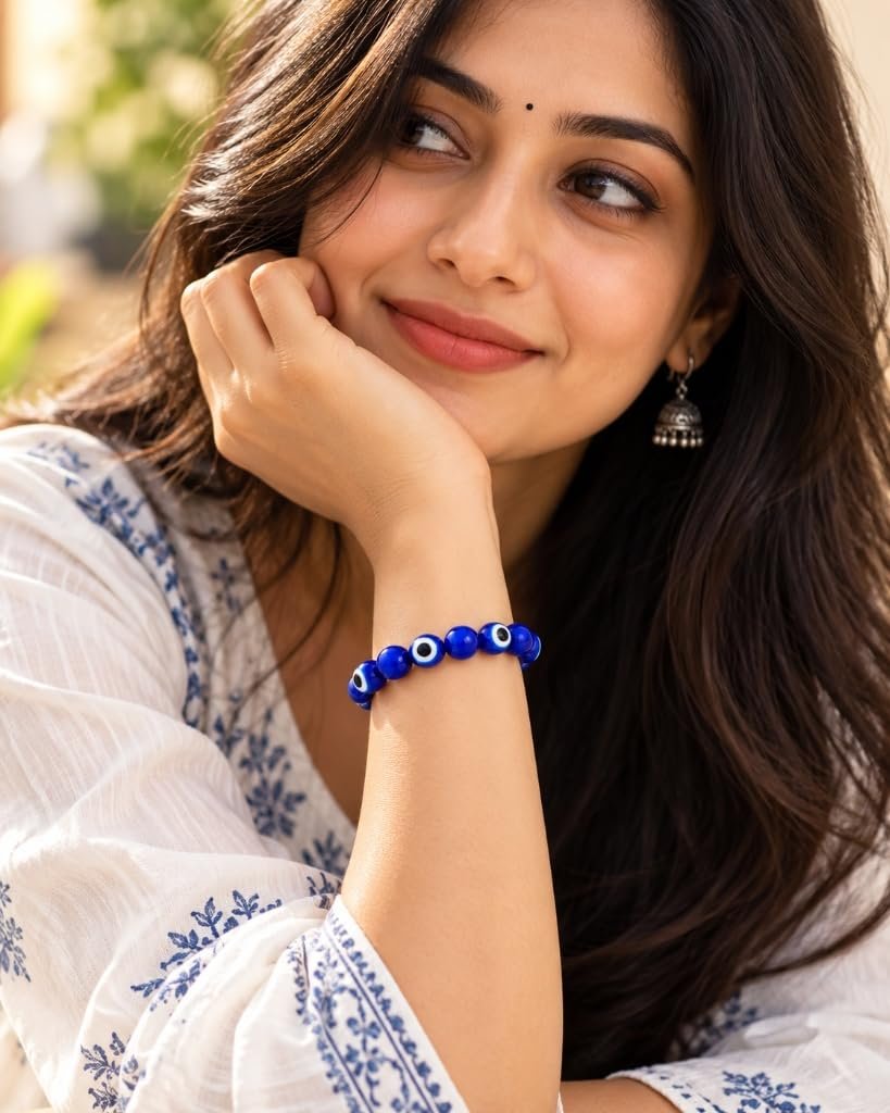 MantraMani® Evil Eye Protection Nazar Bracelet Original | Vastu & Feng Shui Amulet