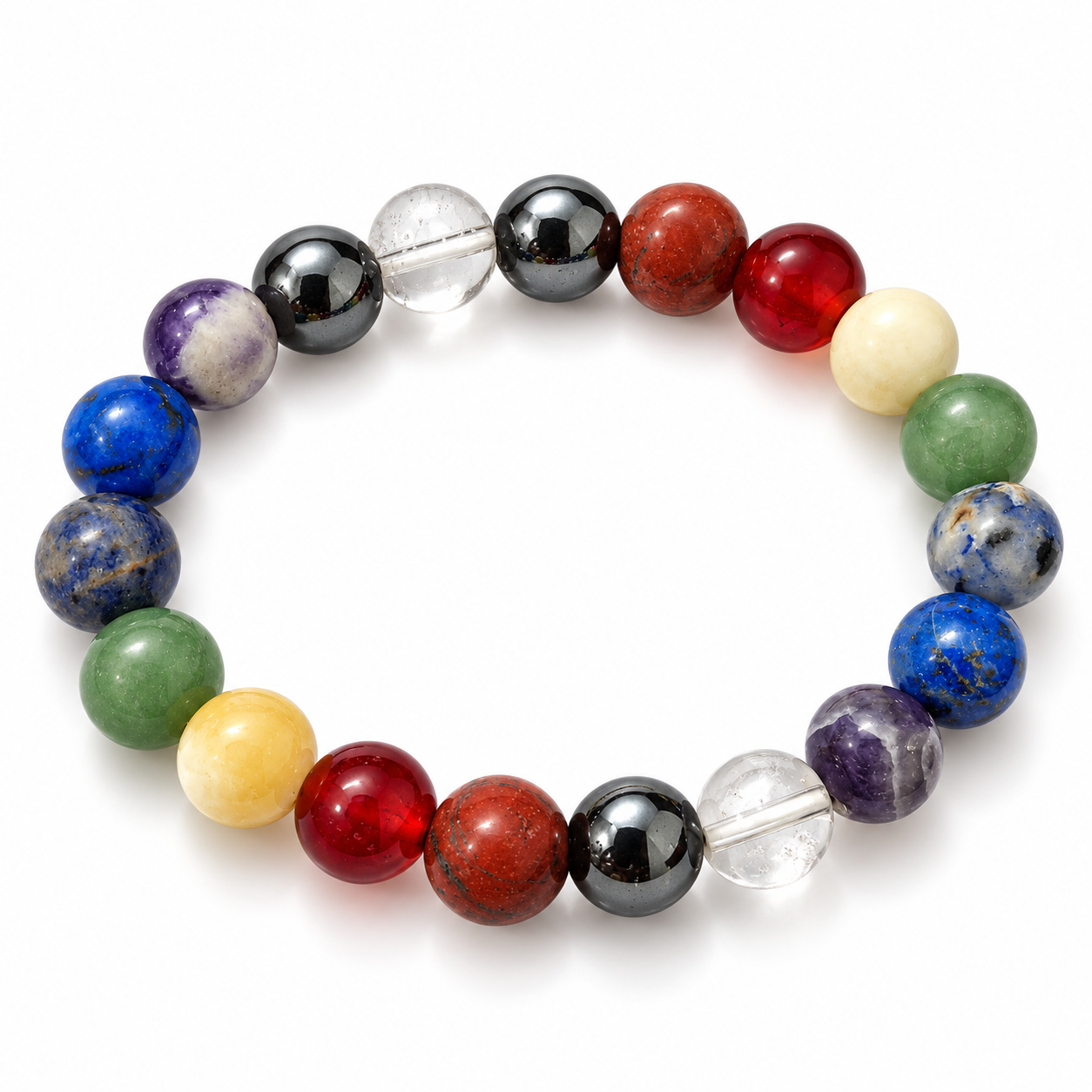 Authentic 11 Chakra Crystal Bracelet – Holistic Healing, Protection & Growth