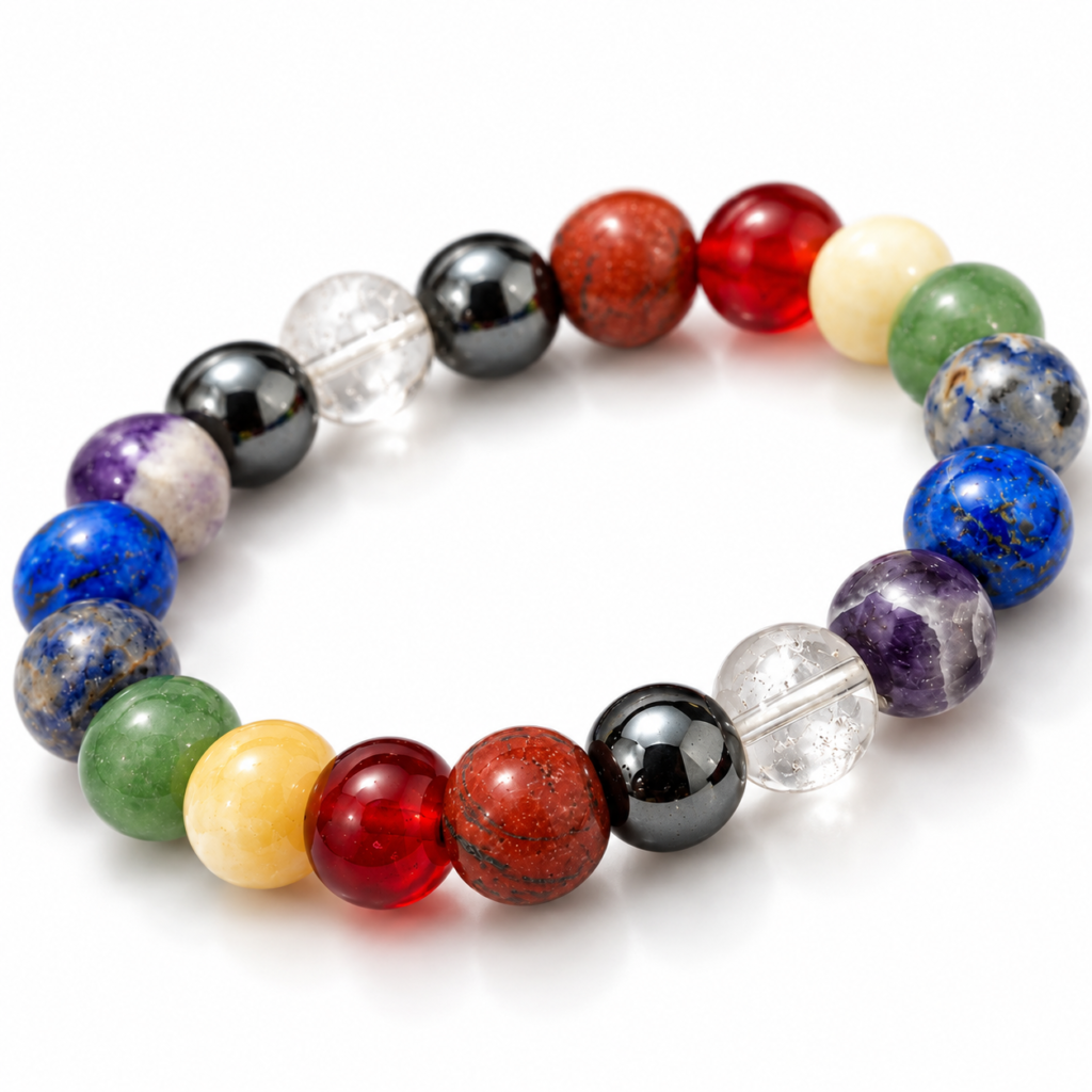 Authentic 11 Chakra Crystal Bracelet – Holistic Healing, Protection & Growth