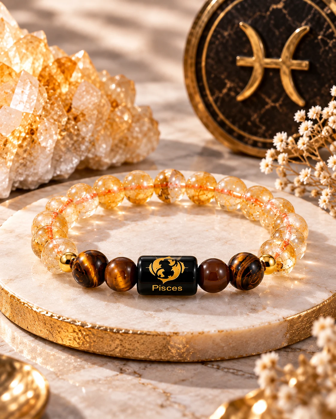 MantraMani Pisces Rashi Bracelet – Intuition & Calm