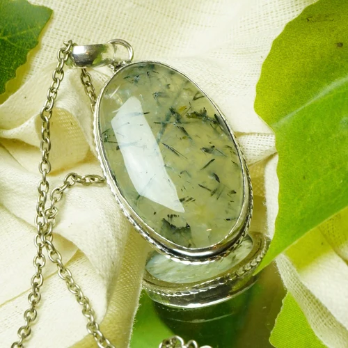 Prehnite Pendant for Inner Peace, Love & Restful Sleep | MantraMani