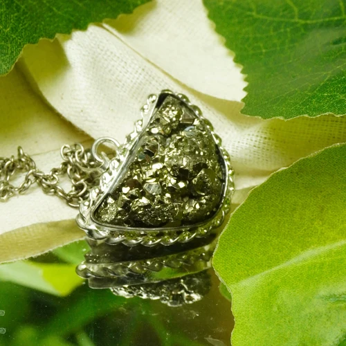 Pyrite Pendant for Wealth, Confidence & Business Success | MantraMani