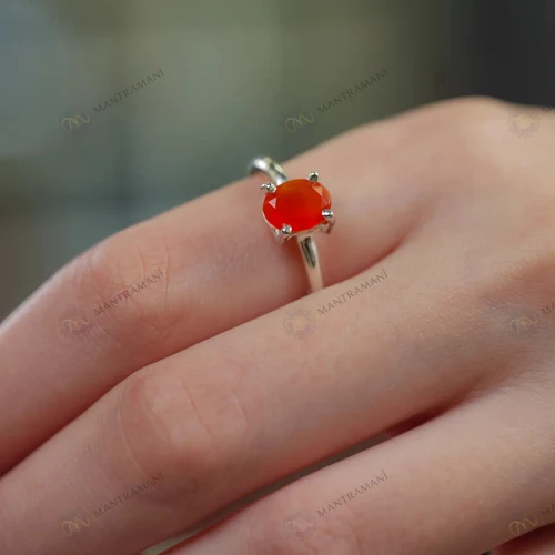 Carnelian Ring for Vitality, Confidence & Wellness | MantraMani