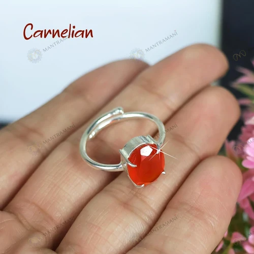 Carnelian Ring for Vitality, Confidence & Wellness | MantraMani
