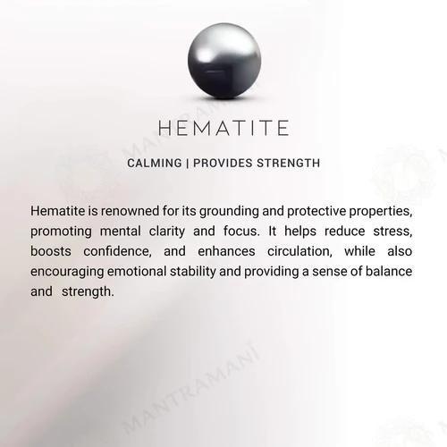 Hematite Bracelet – Grounding & Mental Clarity | MantraMani